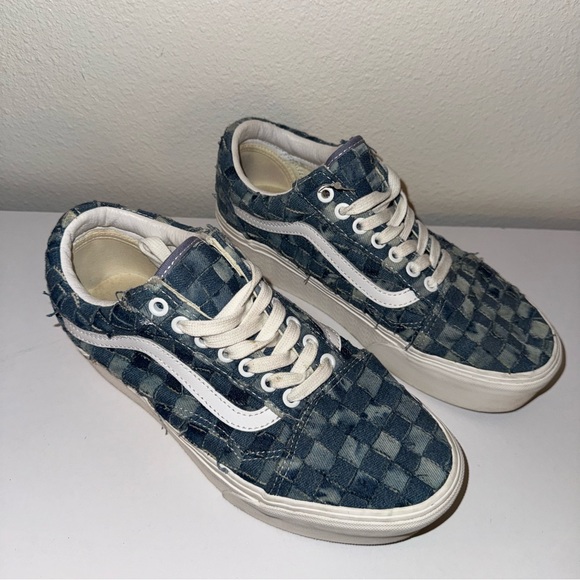 Vans Woven Old Skool Stackform in Patched Denim | Women’s 9 - Picture 5 of 7